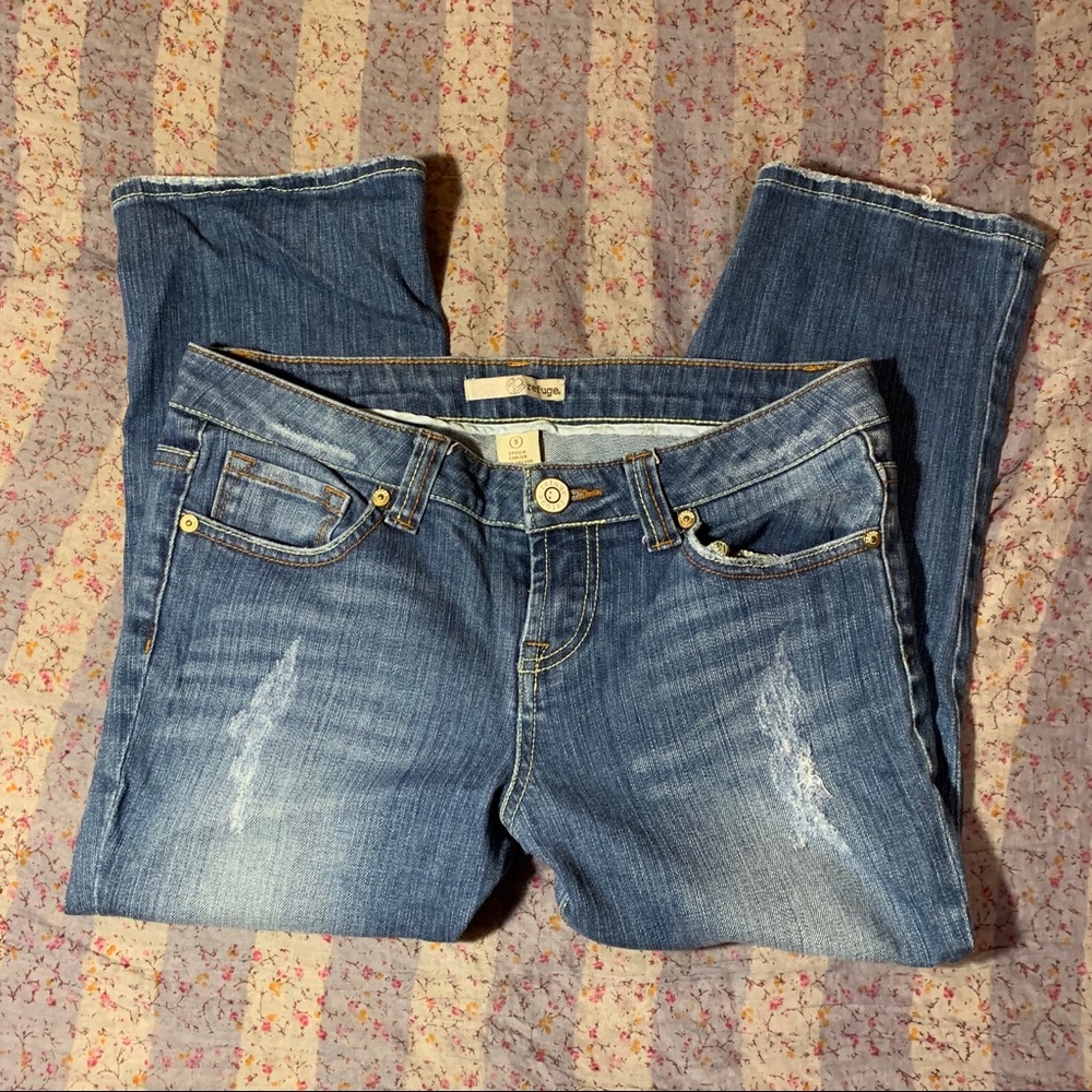 Refuge Juniors Misses Capri Jeans